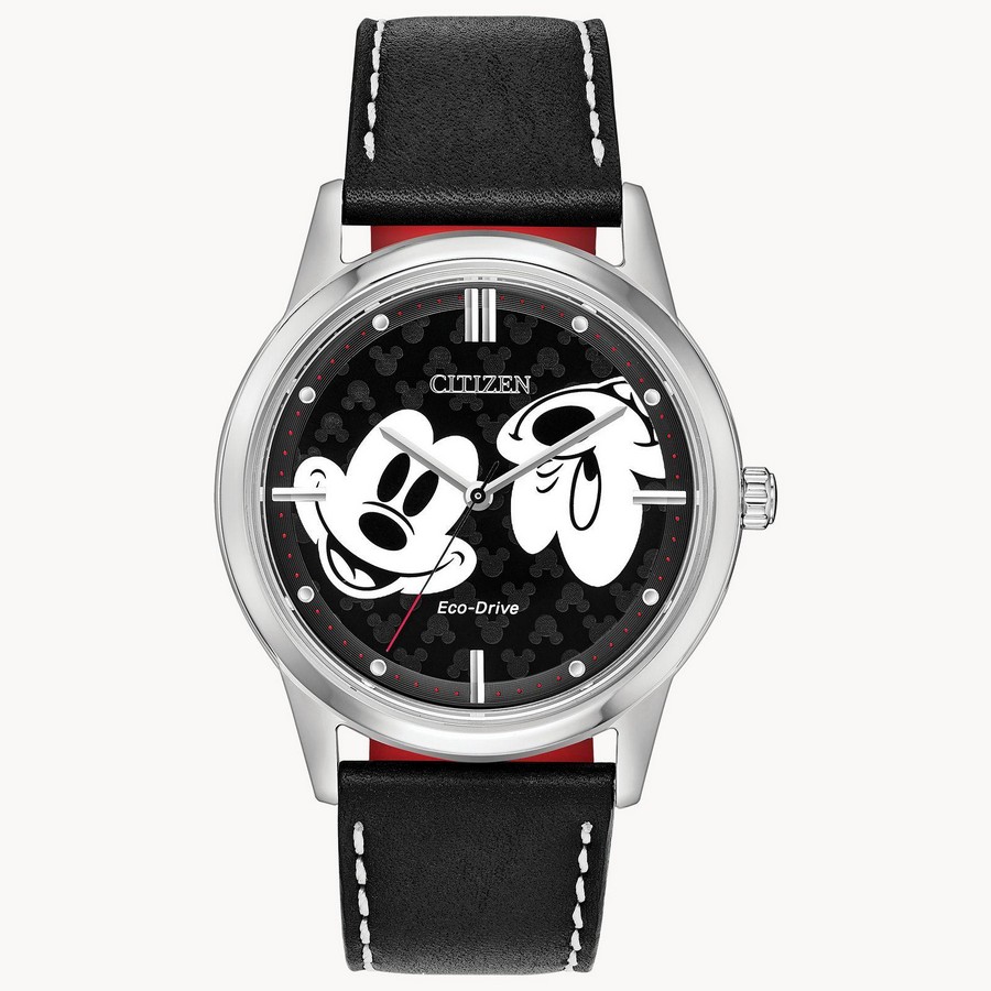 Đồng Hồ Citizen Mickey Mouse Nam Đen Trắng Xám